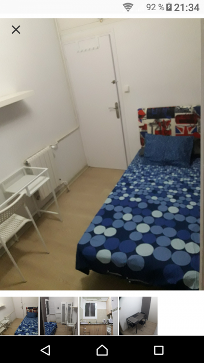 HABITACION INDIVIDUAL EN PISO REFORMADO, ORDENADO Y BIEN UBICADO CON AMBIENTE JOVEN